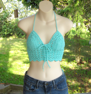 Aqua Halter Top   $32.00 Available to Order