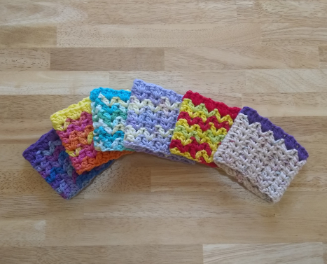 Variegated Cup Cozies $4.00