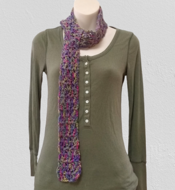 Variegated Skinny Scarf   $15.00
