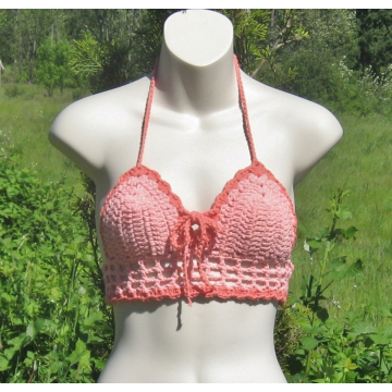 Peach Halter Top $23.00 Clearance