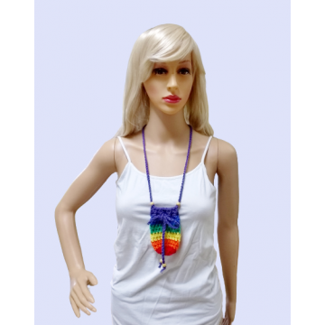 Small Rainbow Neck Pouch $12.00