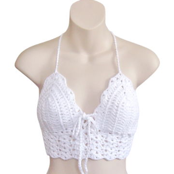 White Halter Top   $32.00 Available to Order