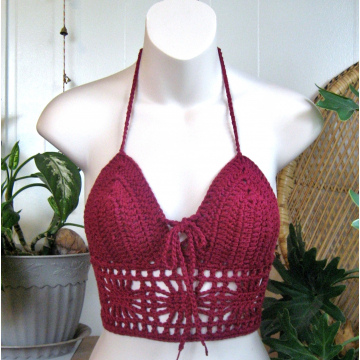 Wine Halter Top   $34.00 Available to Order